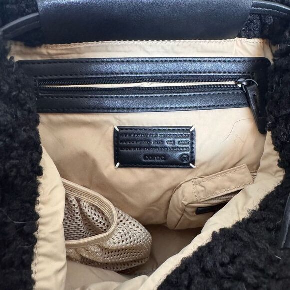 Caraa x Free People Sherpa Small Cirrus Backpack in black main image 4
